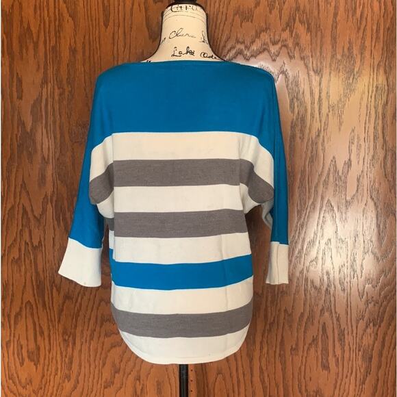 New York & Company Sweater Striped Top - Picture 2 of 5